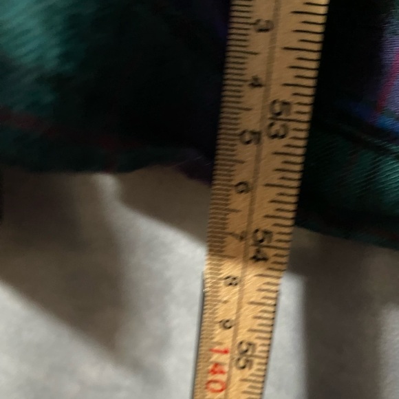 La Vie en Rose Vintage Wool Blend Robe Abstract Floral Print Purple Housecoat M - Picture 9 of 9